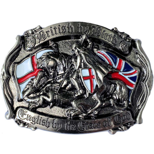 British By Birth, English By The Grace Of God Belt Buckle