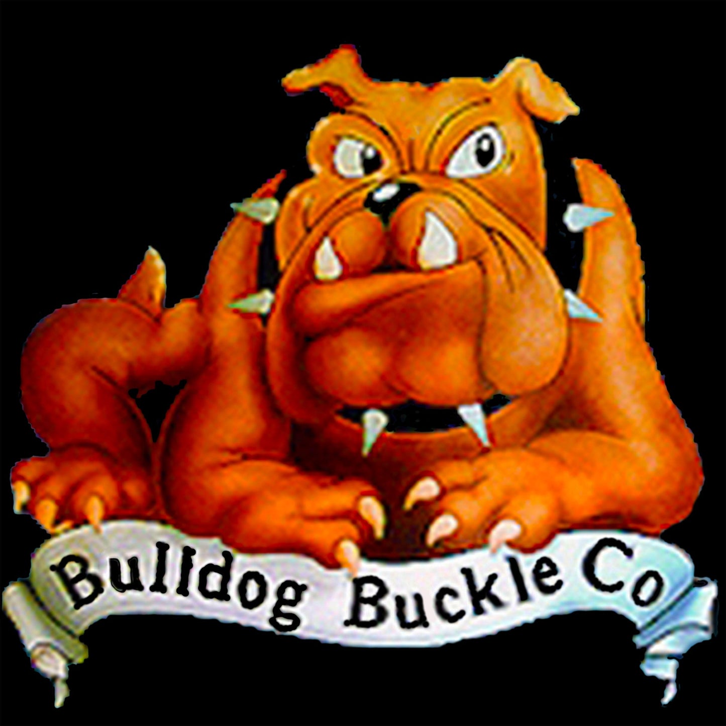 Pool Dog Bulldog Belt Buckle