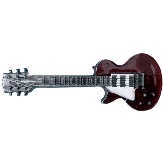 Red Electric Guitar - Belt Buckle