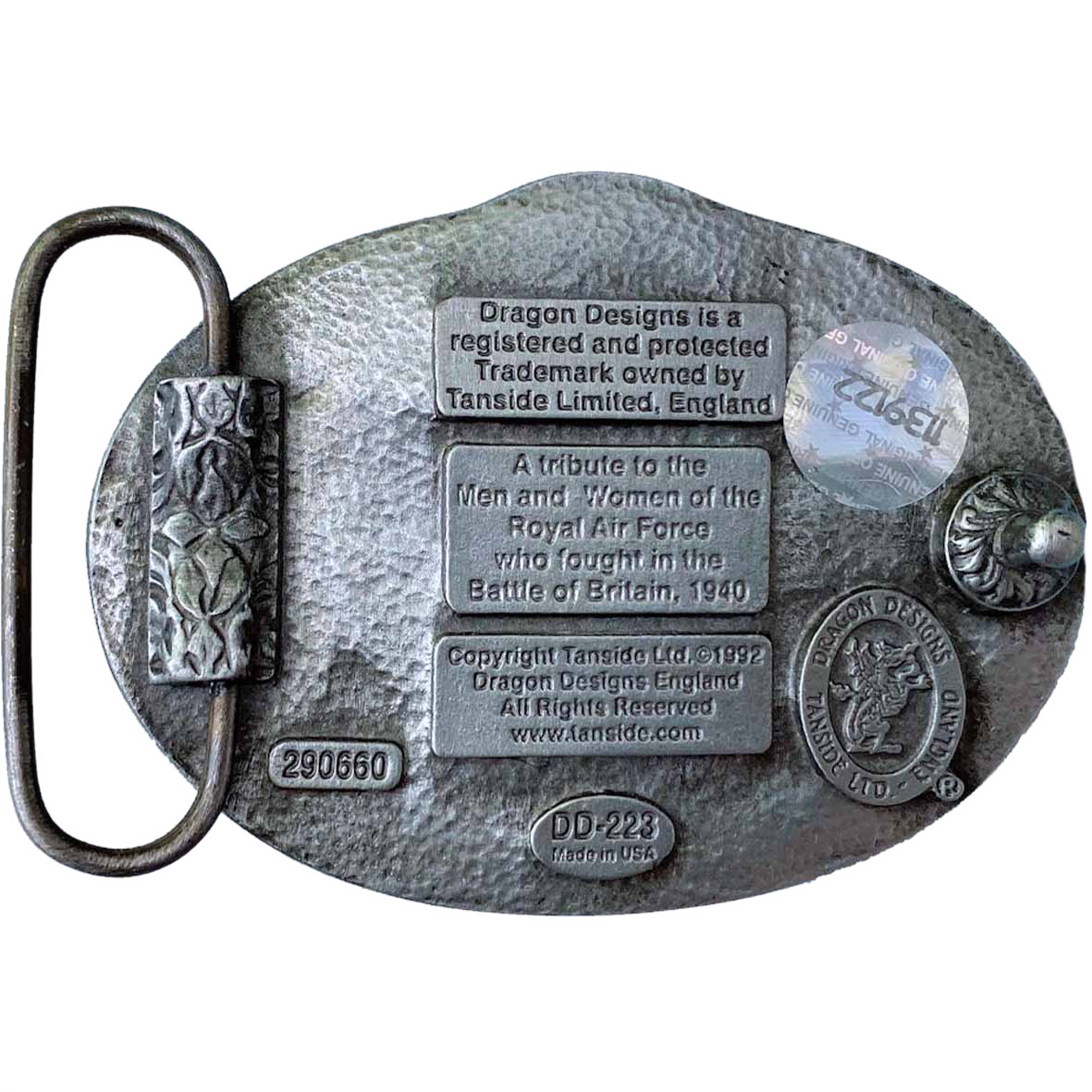 Avro Lancaster Plane Belt Buckle