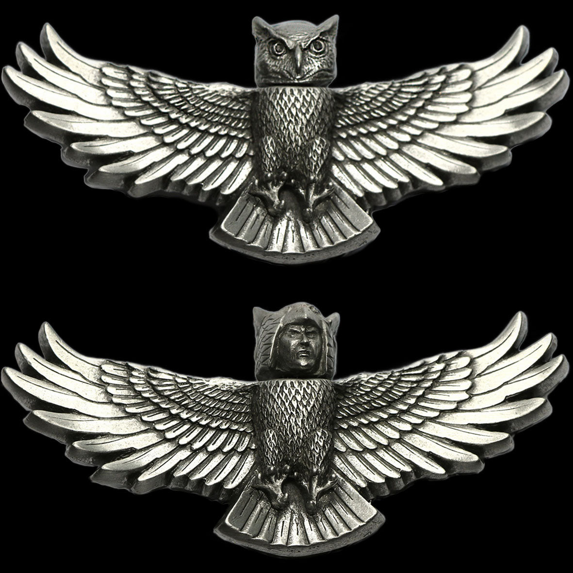 Owl with Swivel Head 3D Belt Buckle