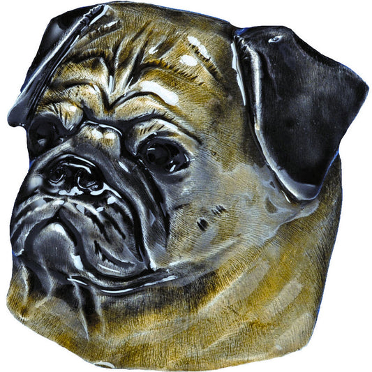Pug Dog Head - Belt Buckle