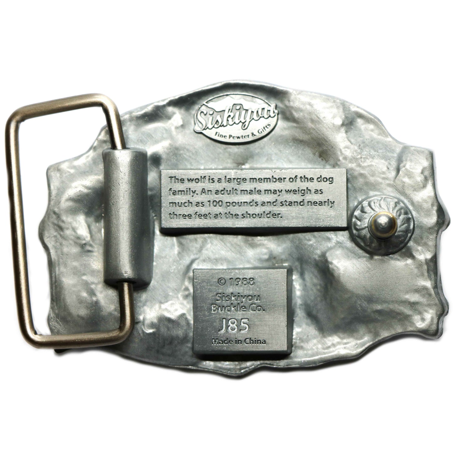 Wolf & Moon - Belt Buckle