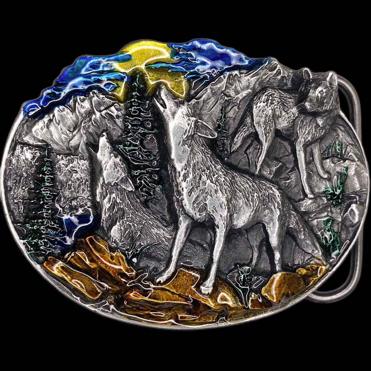 Wolves Belt Buckle