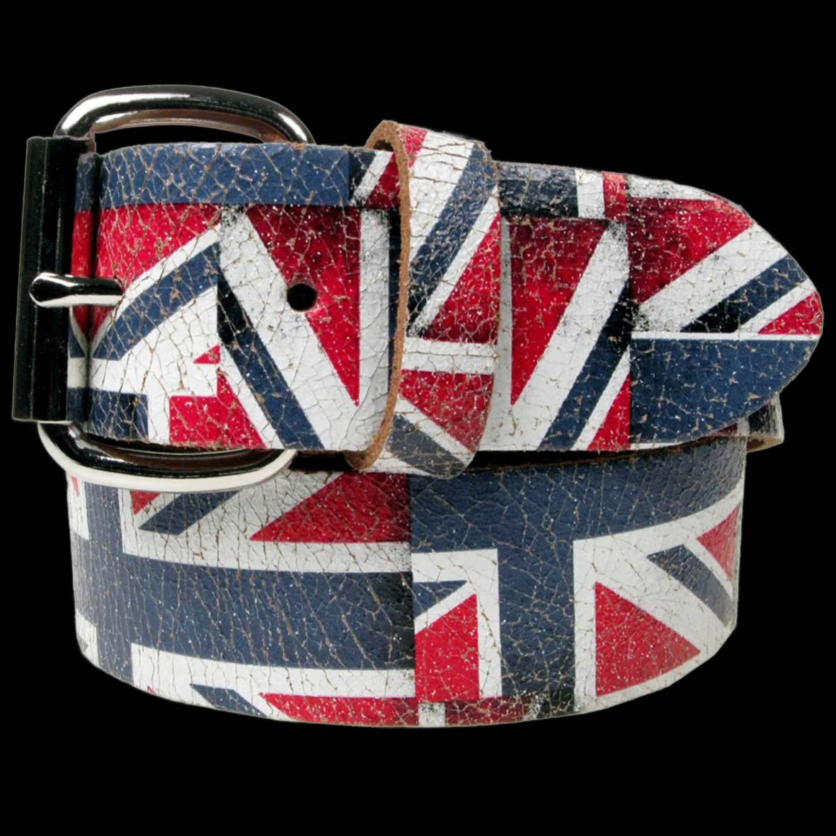 British Style Real Leather Snap On Belt 1.5 inch/38mm - With Buckle