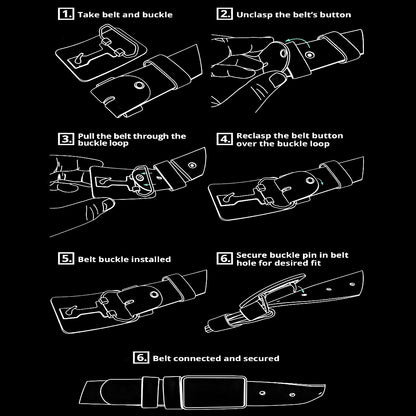 Skull & Crossbones Printed, Studded Black Real Leather Snap On Belt 1.5 inch/38mm - With Buckle