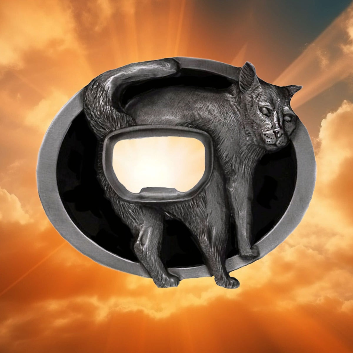 Cat Arse Bottle Opener Belt Buckle