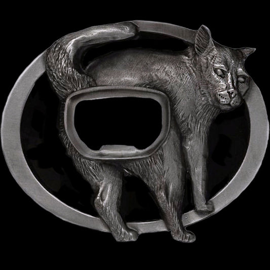 Cat Arse Bottle Opener Belt Buckle