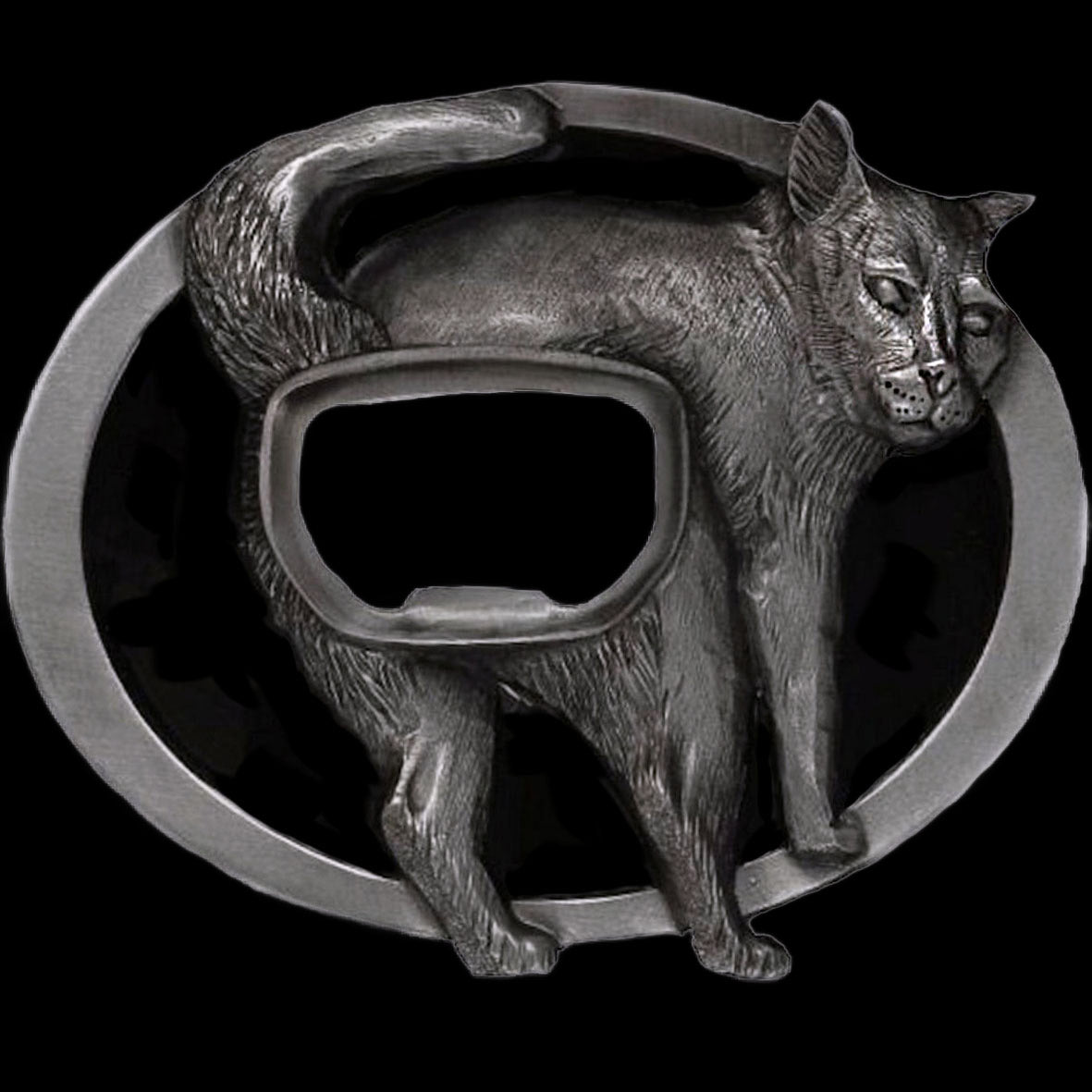 Cat Arse Bottle Opener Belt Buckle