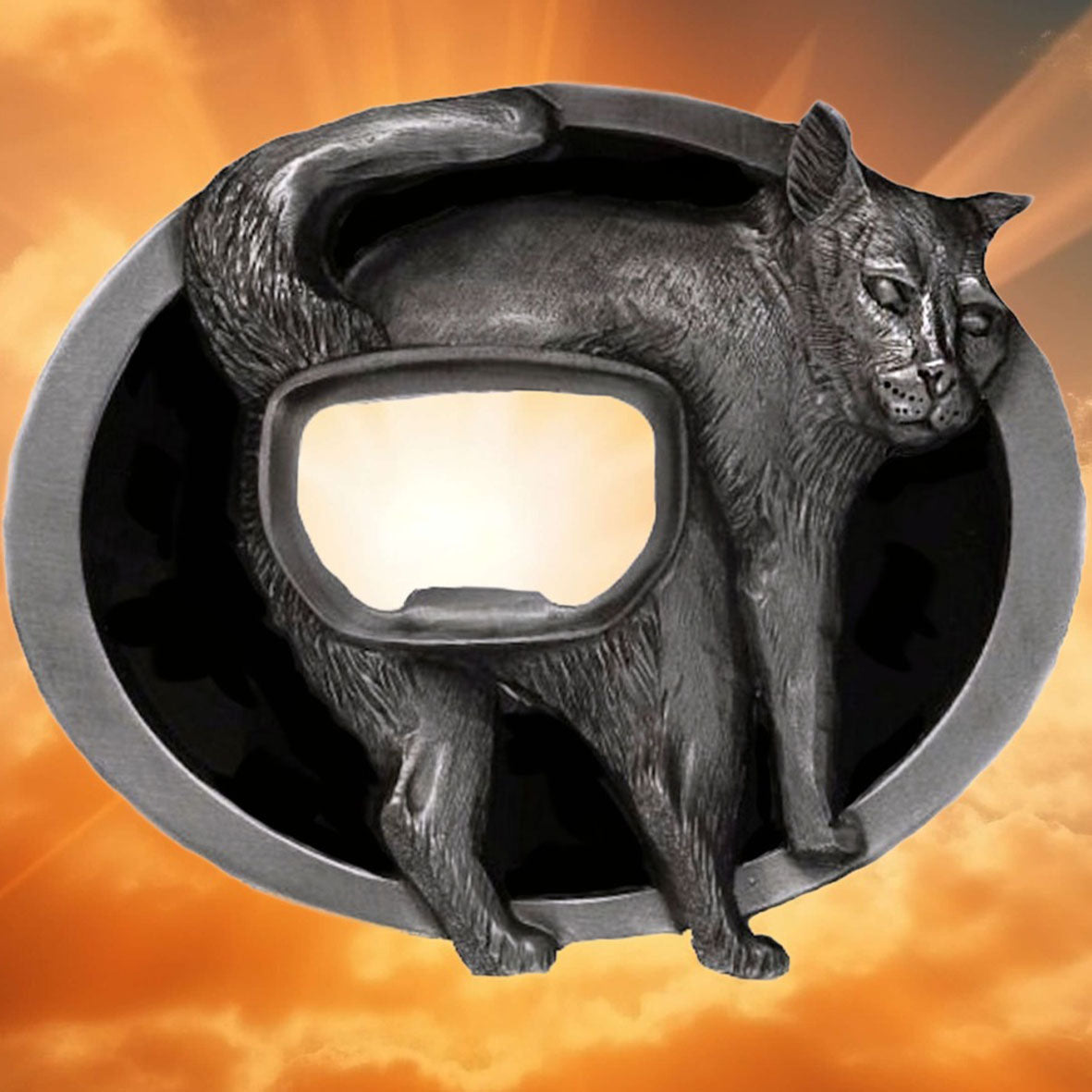 Cat Arse Bottle Opener Belt Buckle