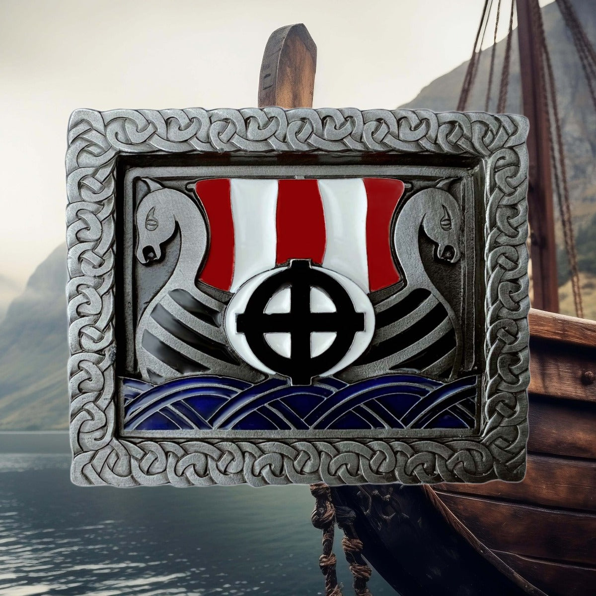 Viking Ship Belt Buckle