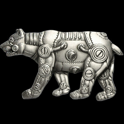 Cyborg Bear Belt Buckle