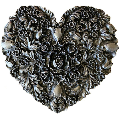 Flowered Heart - Belt Buckle