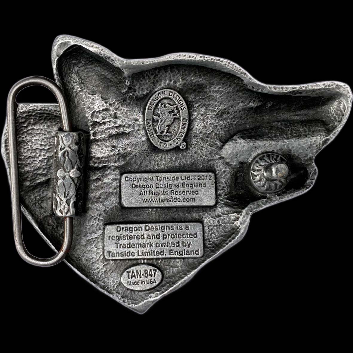 Lone Wolf Howling Belt Buckle