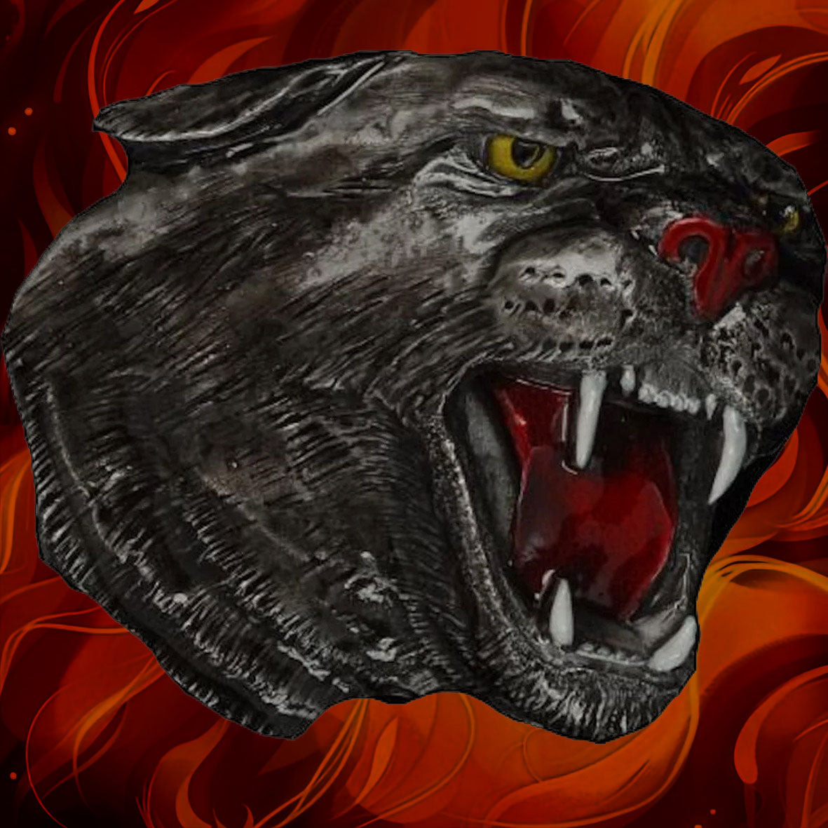 Fierce Panther Belt Buckle