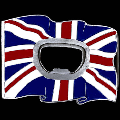 Union Jack Bottle Opener Belt Buckle