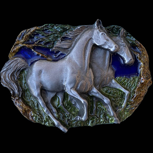 Wild Horses Belt Buckle