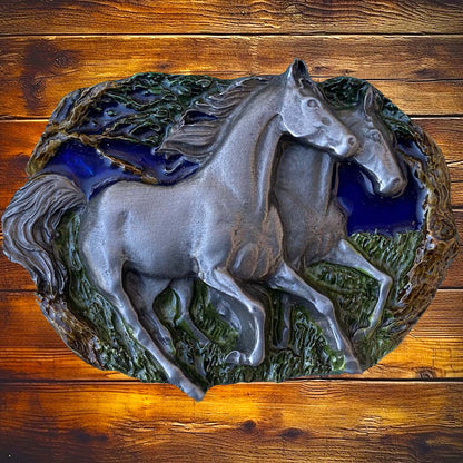 Wild Horses Belt Buckle