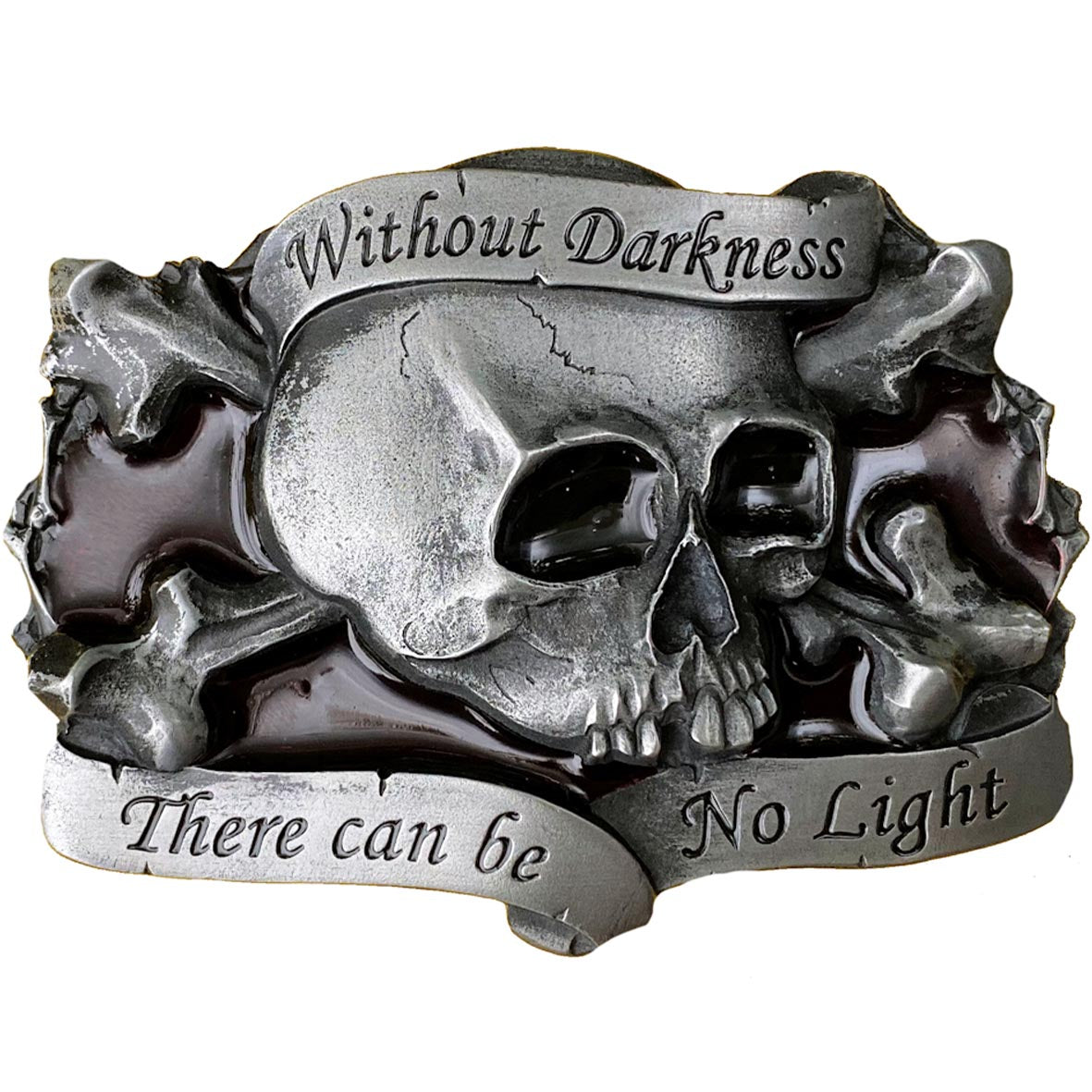 Without Darkness There Can Be No Light Belt Buckle