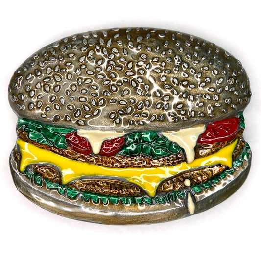 Cheeseburger Belt Buckle